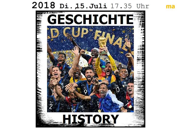 Frankreich wird Fussballweltmeister in Russland copyright by SINUS and David